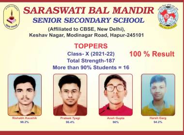 Class X Toppers 2021-22