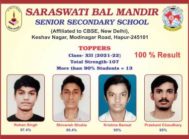 Class XII Toppers 2021-22